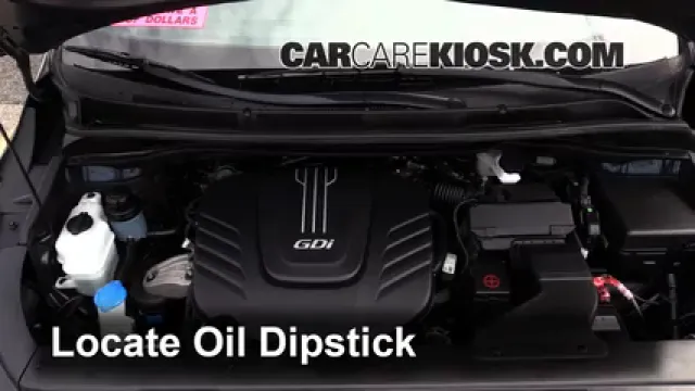 2015 Kia Sedona LX 3.3L V6 Aceite Controlar nivel de aceite